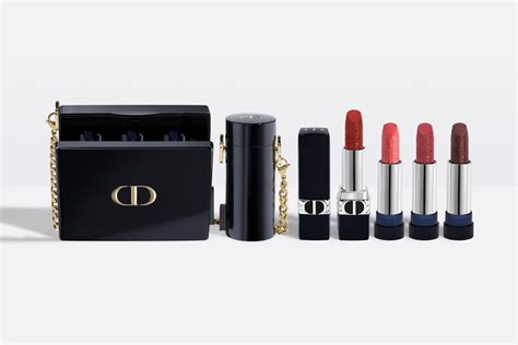 dior clutch and lipstick holder